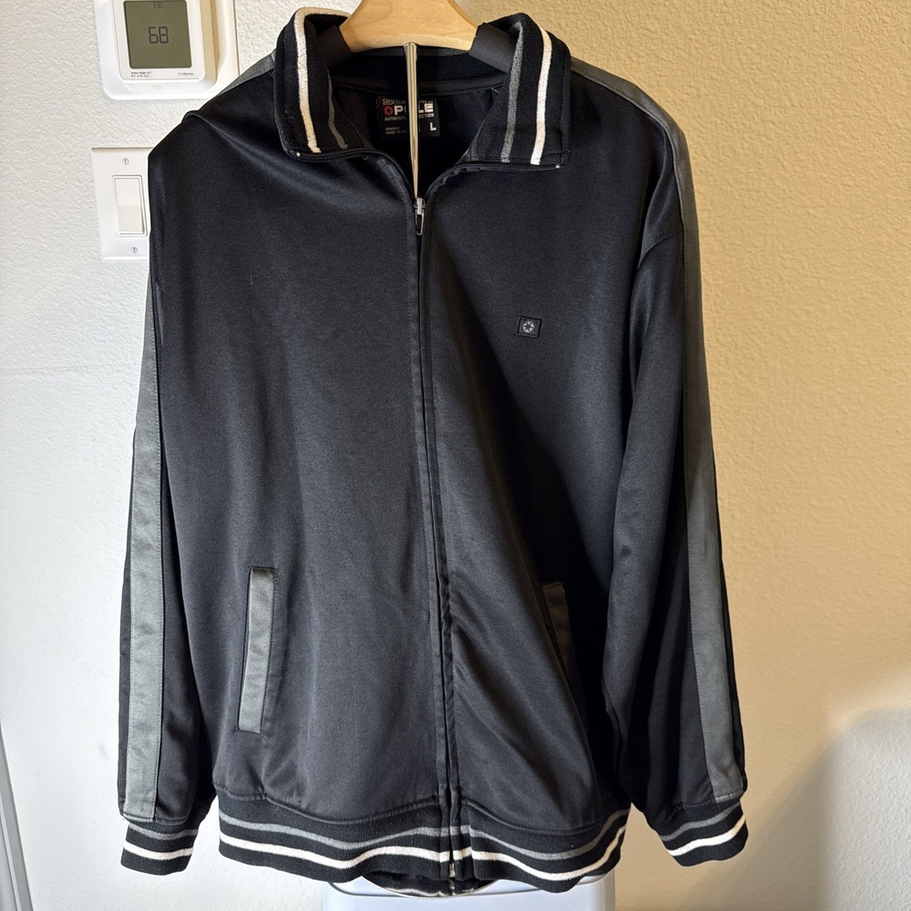 South Pole Mens Full Zip Jacket Black Size L